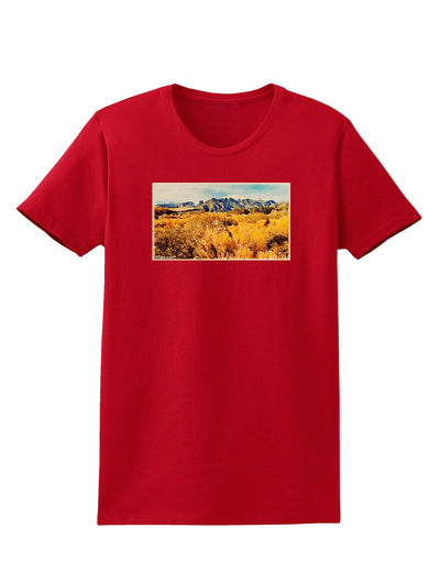 Mountain Forest Park Watercolor Womens Dark T-Shirt-TooLoud-Red-X-Small-Davson Sales