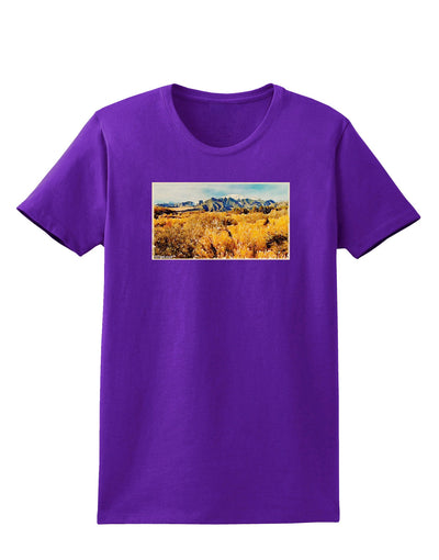 Mountain Forest Park Watercolor Womens Dark T-Shirt-TooLoud-Purple-X-Small-Davson Sales