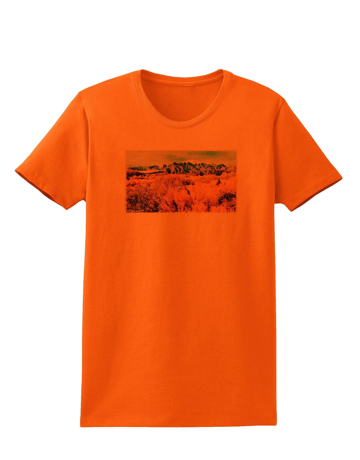 Mountain Forest Park Watercolor Womens T-Shirt-Womens T-Shirt-TooLoud-Orange-X-Small-Davson Sales