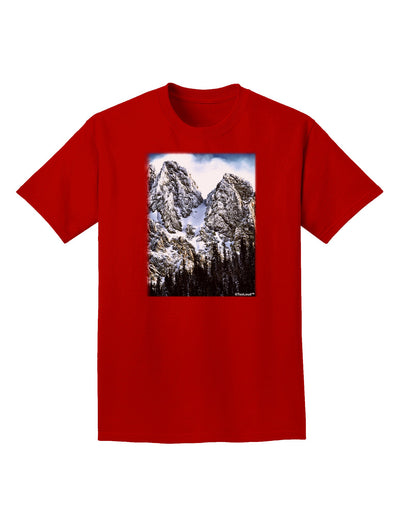 Mountain Landscape 2 Adult Dark T-Shirt-Mens T-Shirt-TooLoud-Red-Small-Davson Sales