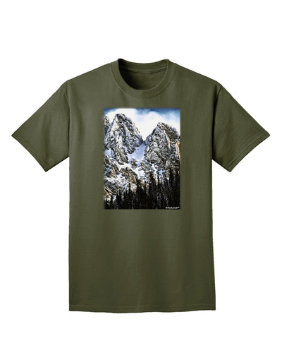 Mountain Landscape 2 Adult Dark T-Shirt-Mens T-Shirt-TooLoud-Military-Green-Small-Davson Sales