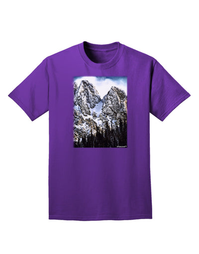 Mountain Landscape 2 Adult Dark T-Shirt-Mens T-Shirt-TooLoud-Purple-Small-Davson Sales