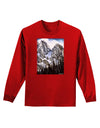 Mountain Landscape 2 Adult Long Sleeve Dark T-Shirt-TooLoud-Red-Small-Davson Sales