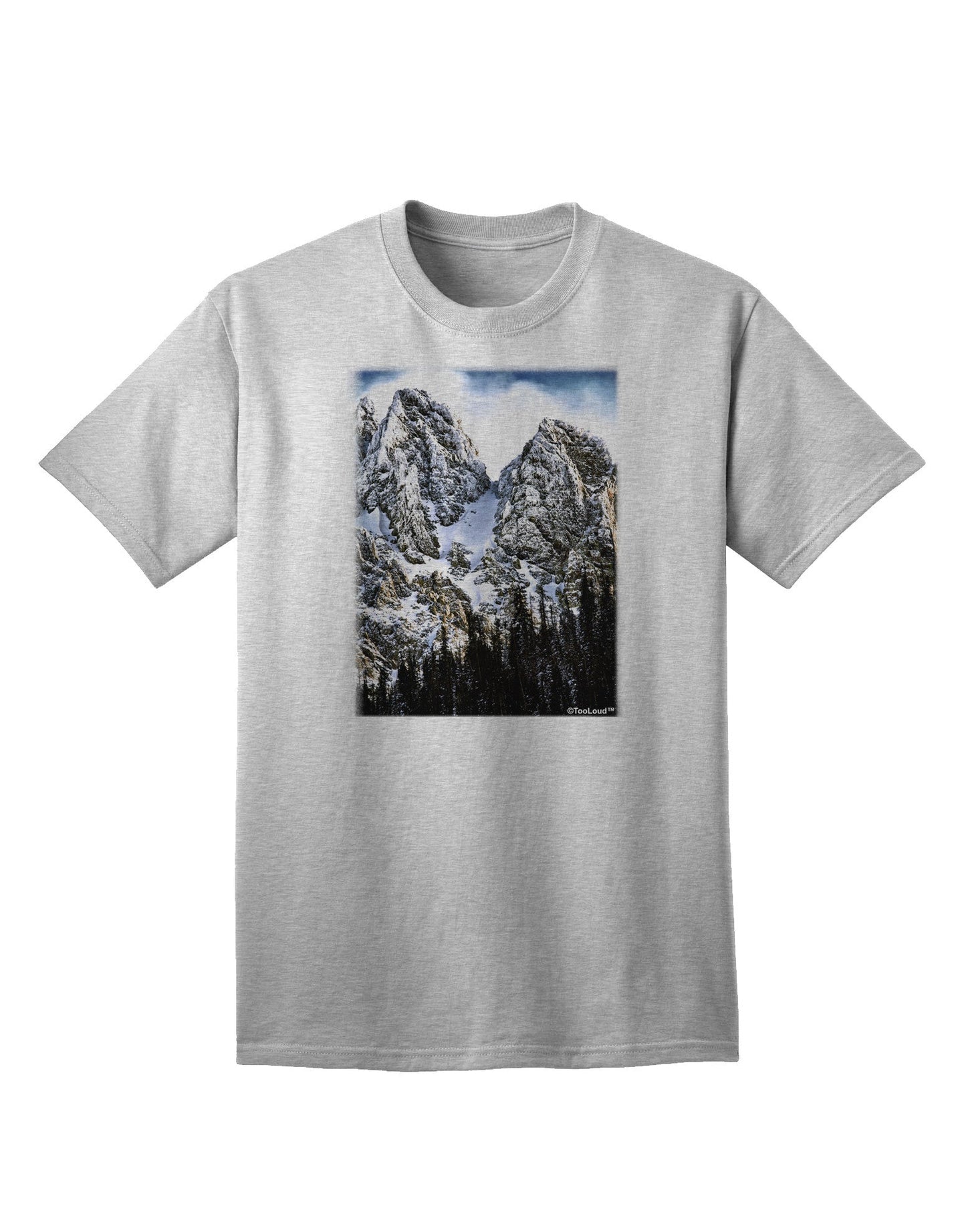 Mountain Landscape 2 Adult T-Shirt-Mens T-Shirt-TooLoud-AshGray-Small-Davson Sales