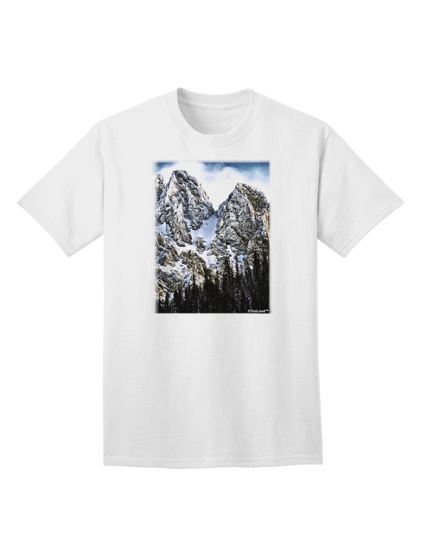 Mountain Landscape 2 Adult T-Shirt-Mens T-Shirt-TooLoud-White-Small-Davson Sales