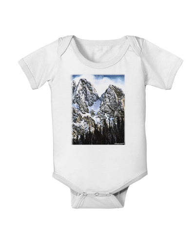 Mountain Landscape 2 Baby Romper Bodysuit-Baby Romper-TooLoud-White-06-Months-Davson Sales