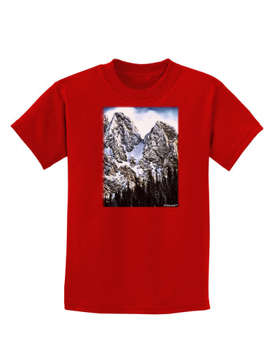 Mountain Landscape 2 Childrens Dark T-Shirt-Childrens T-Shirt-TooLoud-Red-X-Small-Davson Sales