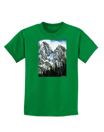 Mountain Landscape 2 Childrens Dark T-Shirt-Childrens T-Shirt-TooLoud-Kelly-Green-X-Small-Davson Sales