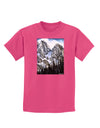 Mountain Landscape 2 Childrens Dark T-Shirt-Childrens T-Shirt-TooLoud-Sangria-X-Small-Davson Sales