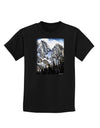 Mountain Landscape 2 Childrens Dark T-Shirt-Childrens T-Shirt-TooLoud-Black-X-Small-Davson Sales