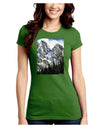 Mountain Landscape 2 Juniors Crew Dark T-Shirt-T-Shirts Juniors Tops-TooLoud-Kiwi-Green-Juniors Fitted Small-Davson Sales