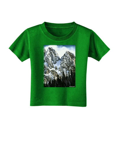 Mountain Landscape 2 Toddler T-Shirt Dark-Toddler T-Shirt-TooLoud-Clover-Green-2T-Davson Sales