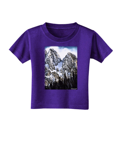 Mountain Landscape 2 Toddler T-Shirt Dark-Toddler T-Shirt-TooLoud-Purple-2T-Davson Sales