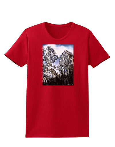 Mountain Landscape 2 Womens Dark T-Shirt-TooLoud-Red-X-Small-Davson Sales