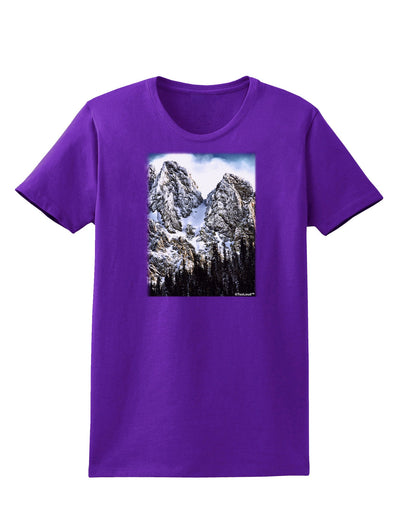 Mountain Landscape 2 Womens Dark T-Shirt-TooLoud-Purple-X-Small-Davson Sales