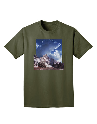 Mountain Pop Out Adult Dark T-Shirt by TooLoud-Mens T-Shirt-TooLoud-Military-Green-Small-Davson Sales