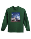 Mountain Pop Out Adult Long Sleeve Dark T-Shirt by TooLoud-TooLoud-Dark-Green-Small-Davson Sales