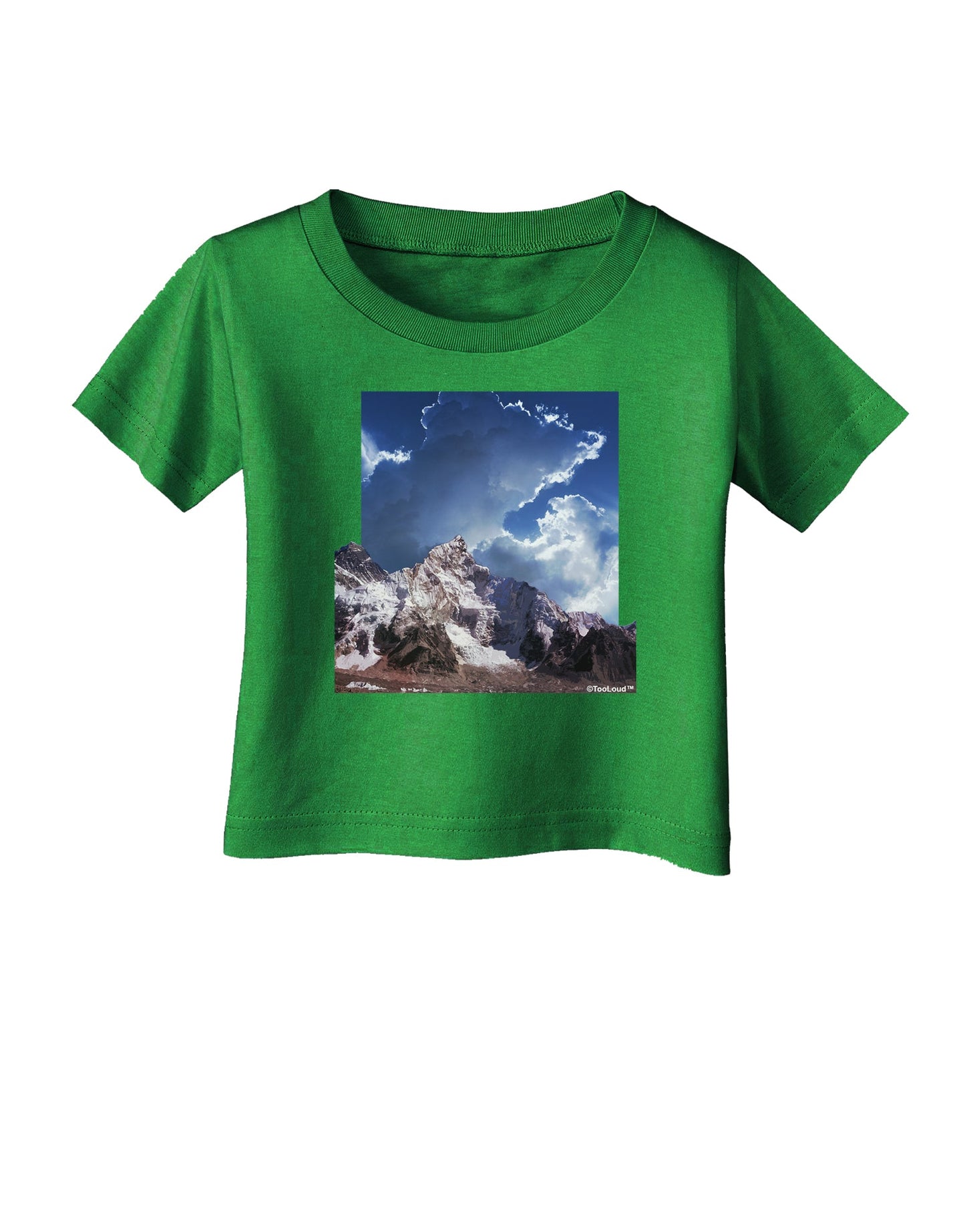 Mountain Pop Out Infant T-Shirt Dark by TooLoud-Infant T-Shirt-TooLoud-Clover-Green-06-Months-Davson Sales