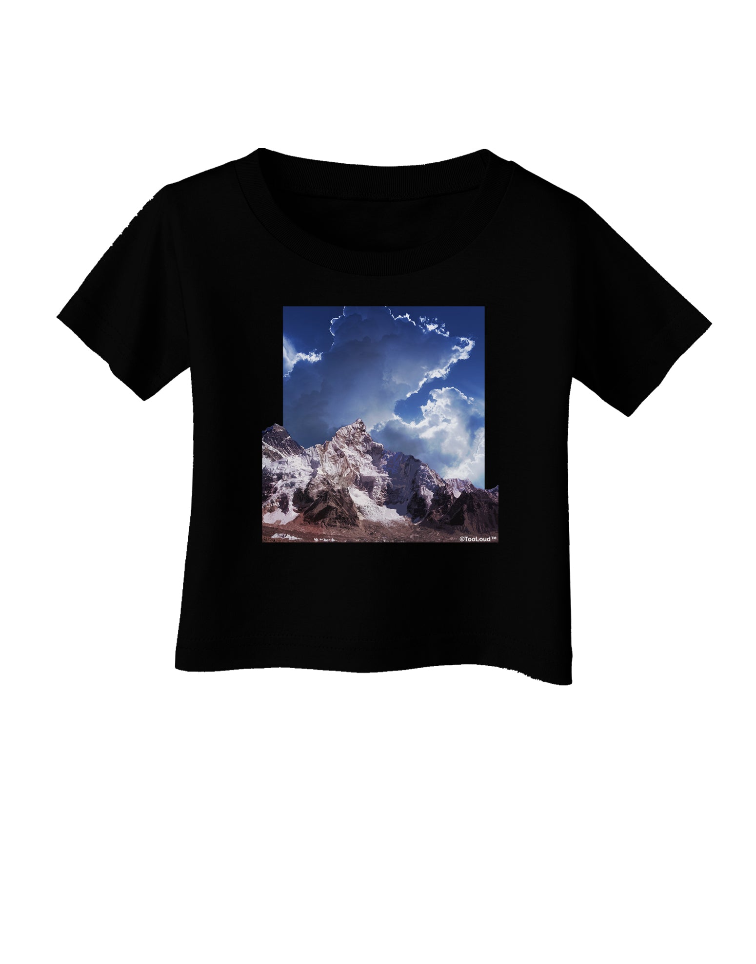 Mountain Pop Out Infant T-Shirt Dark by TooLoud-Infant T-Shirt-TooLoud-Black-06-Months-Davson Sales