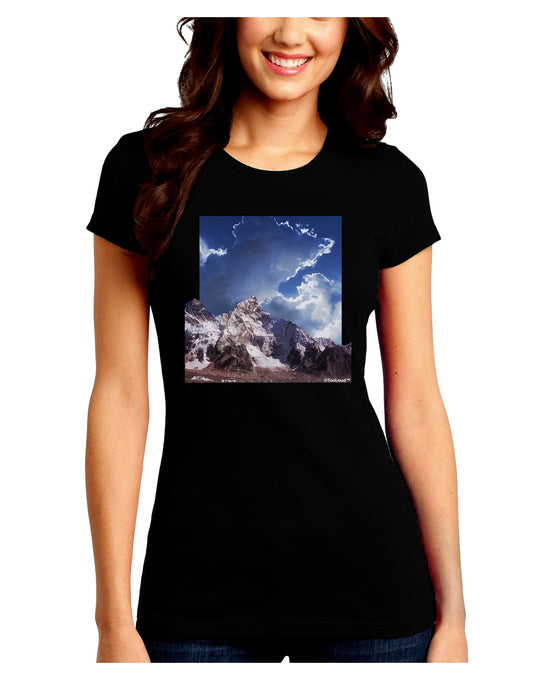 Mountain Pop Out Juniors Crew Dark T-Shirt by TooLoud-T-Shirts Juniors Tops-TooLoud-Black-Juniors Fitted Small-Davson Sales