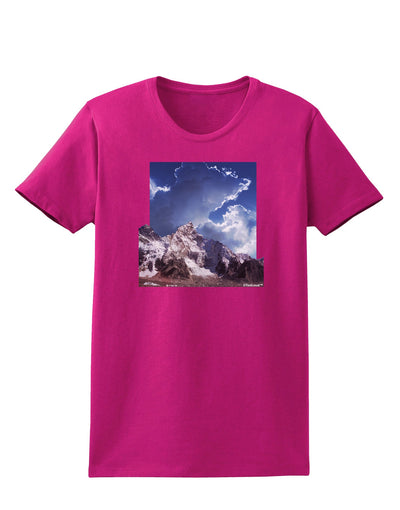 Mountain Pop Out Womens Dark T-Shirt by TooLoud-Womens T-Shirt-TooLoud-Hot-Pink-Small-Davson Sales