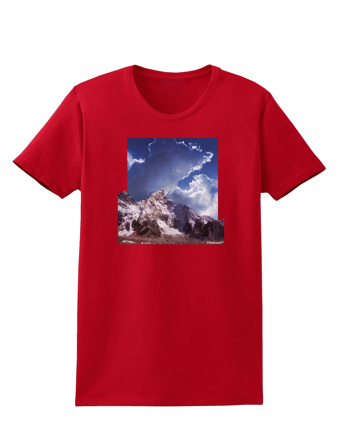 Mountain Pop Out Womens Dark T-Shirt by TooLoud-Womens T-Shirt-TooLoud-Red-X-Small-Davson Sales
