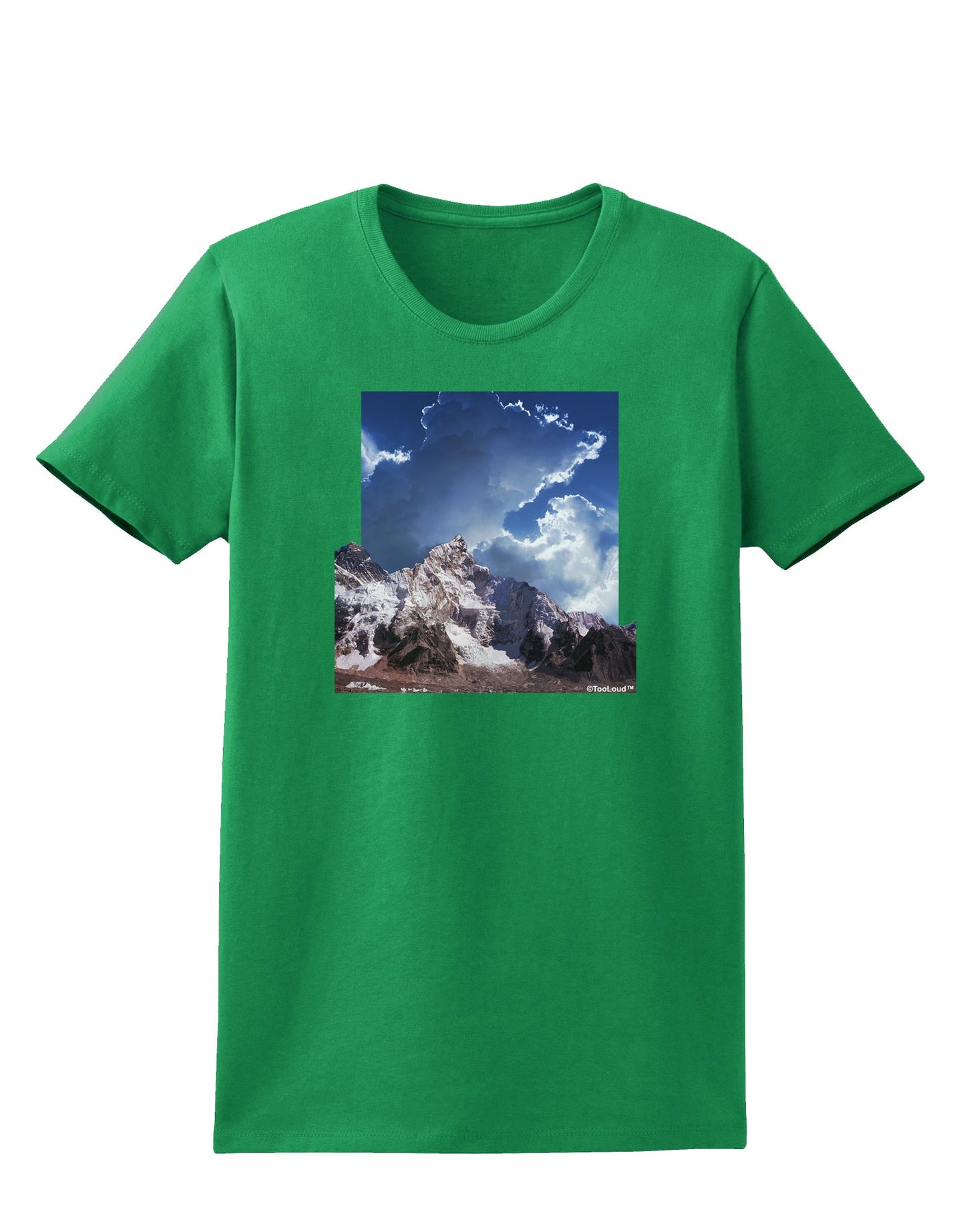 Mountain Pop Out Womens Dark T-Shirt by TooLoud-Womens T-Shirt-TooLoud-Kelly-Green-X-Small-Davson Sales