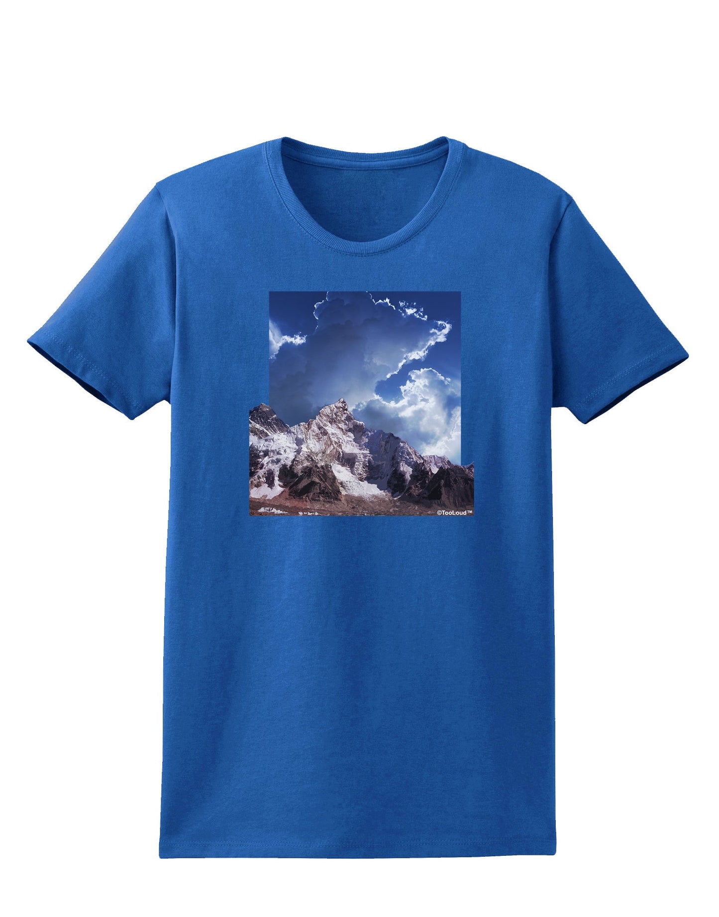 Mountain Pop Out Womens Dark T-Shirt by TooLoud-Womens T-Shirt-TooLoud-Royal-Blue-X-Small-Davson Sales