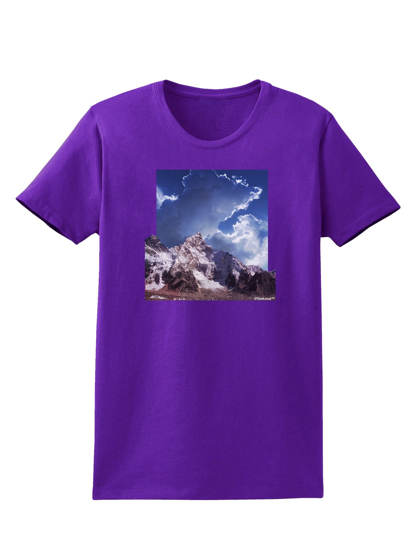 Mountain Pop Out Womens Dark T-Shirt by TooLoud-Womens T-Shirt-TooLoud-Purple-X-Small-Davson Sales
