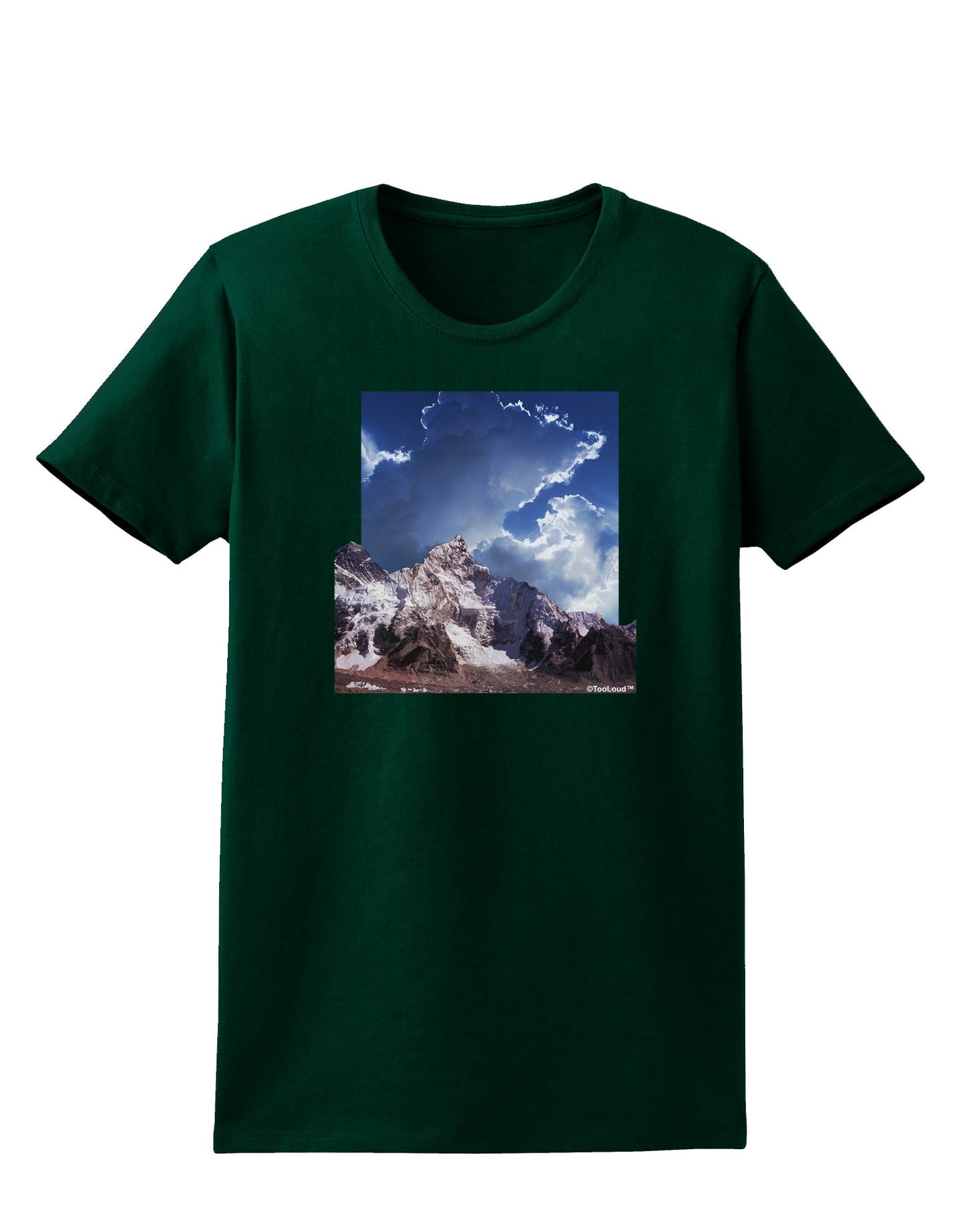 Mountain Pop Out Womens Dark T-Shirt by TooLoud-Womens T-Shirt-TooLoud-Forest-Green-Small-Davson Sales