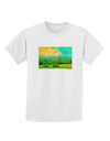 Mountain Sunset Watercolor Childrens T-Shirt-Childrens T-Shirt-TooLoud-White-X-Small-Davson Sales