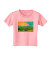 Mountain Sunset Watercolor Toddler T-Shirt-Toddler T-Shirt-TooLoud-Candy-Pink-2T-Davson Sales