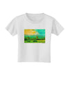 Mountain Sunset Watercolor Toddler T-Shirt-Toddler T-Shirt-TooLoud-White-2T-Davson Sales