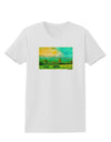 Mountain Sunset Watercolor Womens T-Shirt-Womens T-Shirt-TooLoud-White-X-Small-Davson Sales