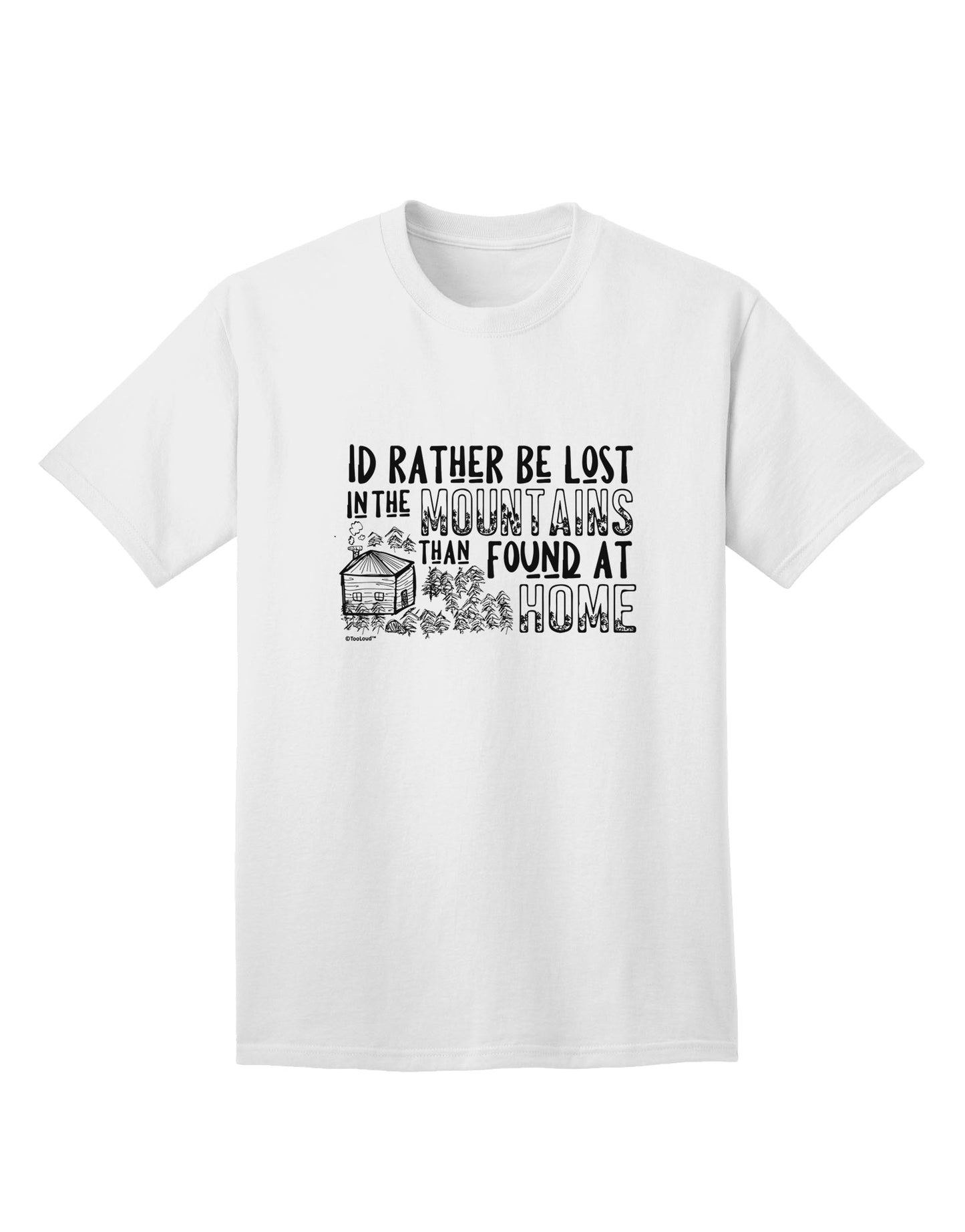 Mountain Wanderlust Adult T-Shirt Collection-Mens T-shirts-TooLoud-White-Small-Davson Sales