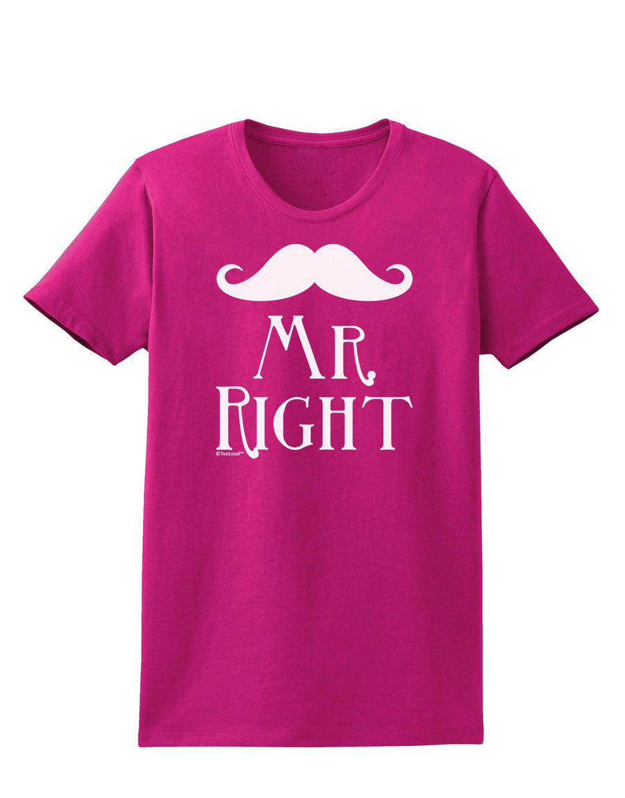 - Mr Right Womens Dark T-Shirt-Womens T-Shirt-TooLoud-Black-X-Small-Davson Sales