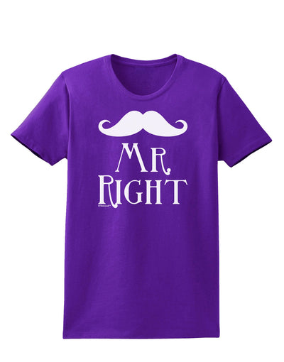 - Mr Right Womens Dark T-Shirt-Womens T-Shirt-TooLoud-Purple-X-Small-Davson Sales