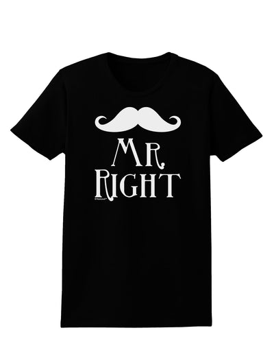 - Mr Right Womens Dark T-Shirt-Womens T-Shirt-TooLoud-Black-X-Small-Davson Sales