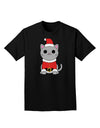 Mr. Whiskerton Santa Suit - Christmas Adult Dark T-Shirt by TooLoud-Mens T-Shirt-TooLoud-Black-Small-Davson Sales