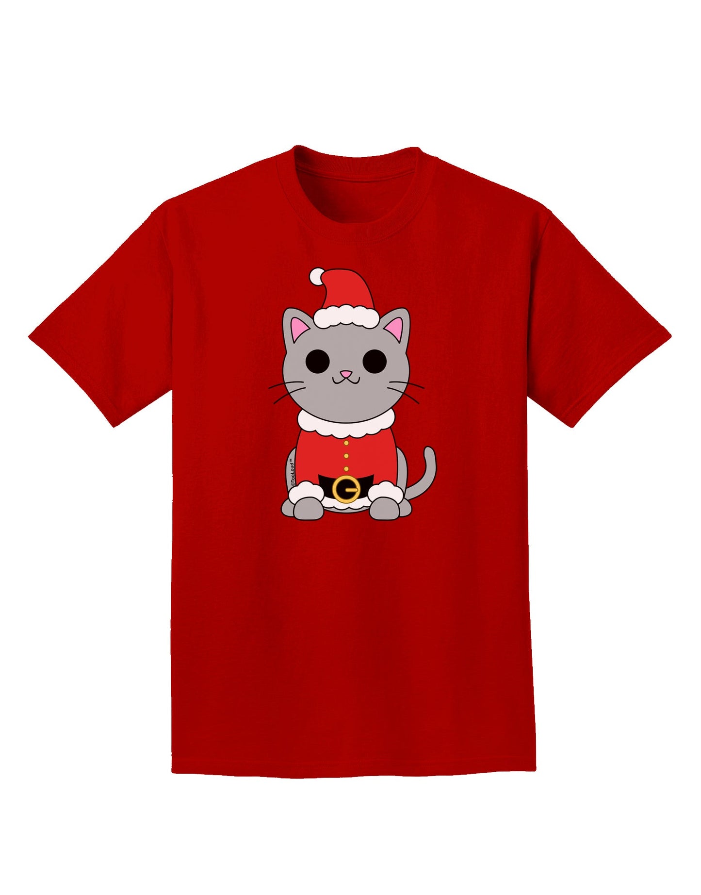 Mr. Whiskerton Santa Suit - Christmas Adult Dark T-Shirt by TooLoud-Mens T-Shirt-TooLoud-Red-Small-Davson Sales