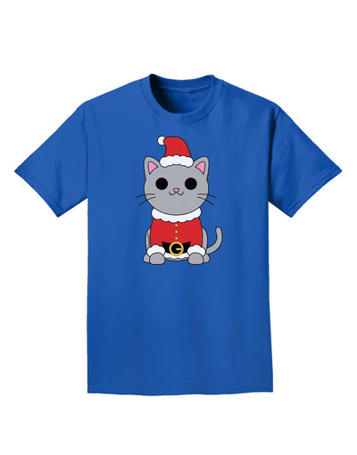 Mr. Whiskerton Santa Suit - Christmas Adult Dark T-Shirt by TooLoud-Mens T-Shirt-TooLoud-Royal-Blue-Small-Davson Sales