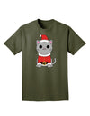 Mr. Whiskerton Santa Suit - Christmas Adult Dark T-Shirt by TooLoud-Mens T-Shirt-TooLoud-Military-Green-Small-Davson Sales