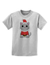 Mr. Whiskerton Santa Suit - Christmas Childrens T-Shirt by TooLoud-Childrens T-Shirt-TooLoud-AshGray-X-Small-Davson Sales