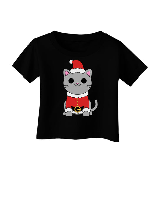 Mr. Whiskerton Santa Suit - Christmas Infant T-Shirt Dark by TooLoud-Infant T-Shirt-TooLoud-Black-06-Months-Davson Sales