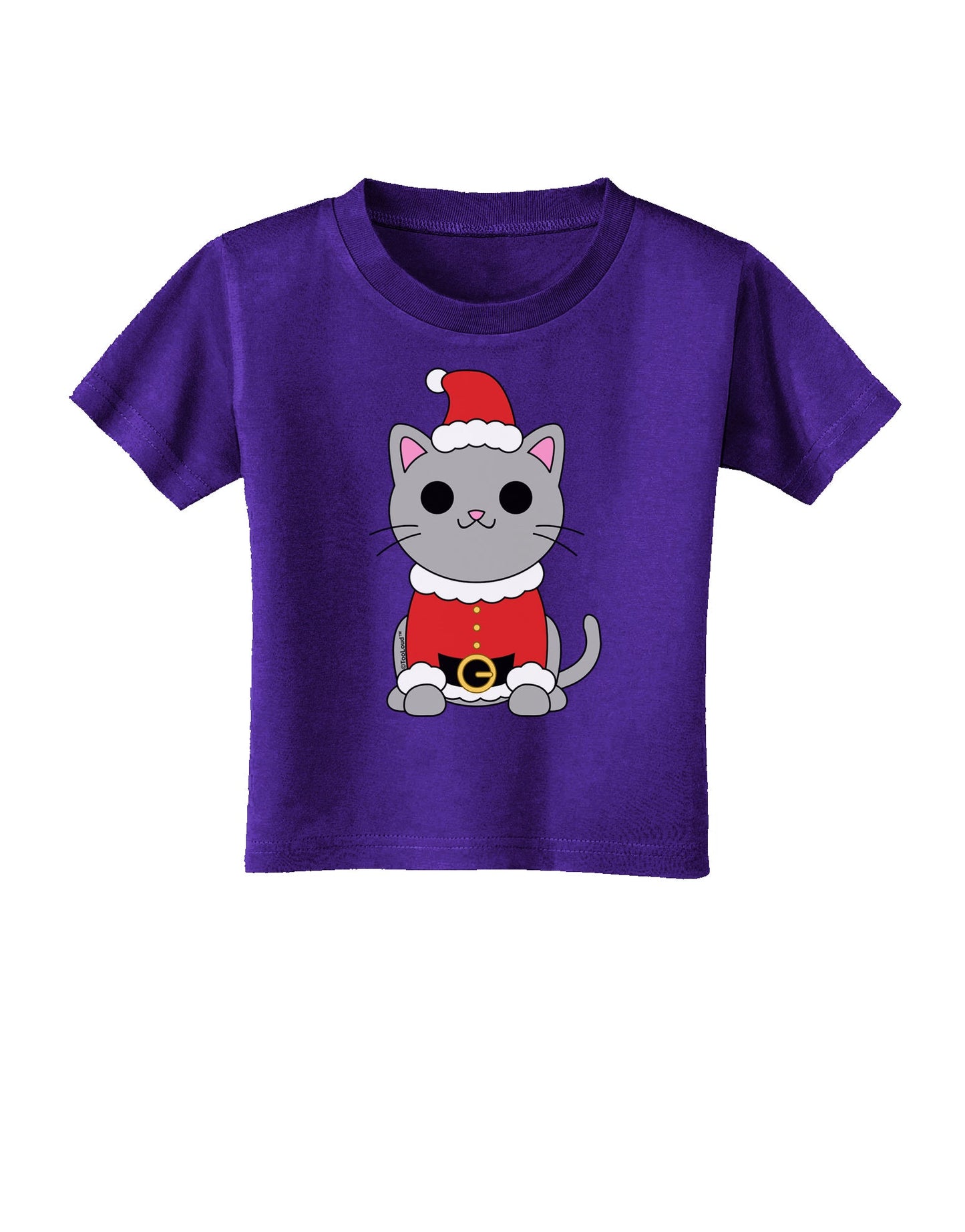 Mr. Whiskerton Santa Suit - Christmas Toddler T-Shirt Dark by TooLoud-Toddler T-Shirt-TooLoud-Purple-2T-Davson Sales