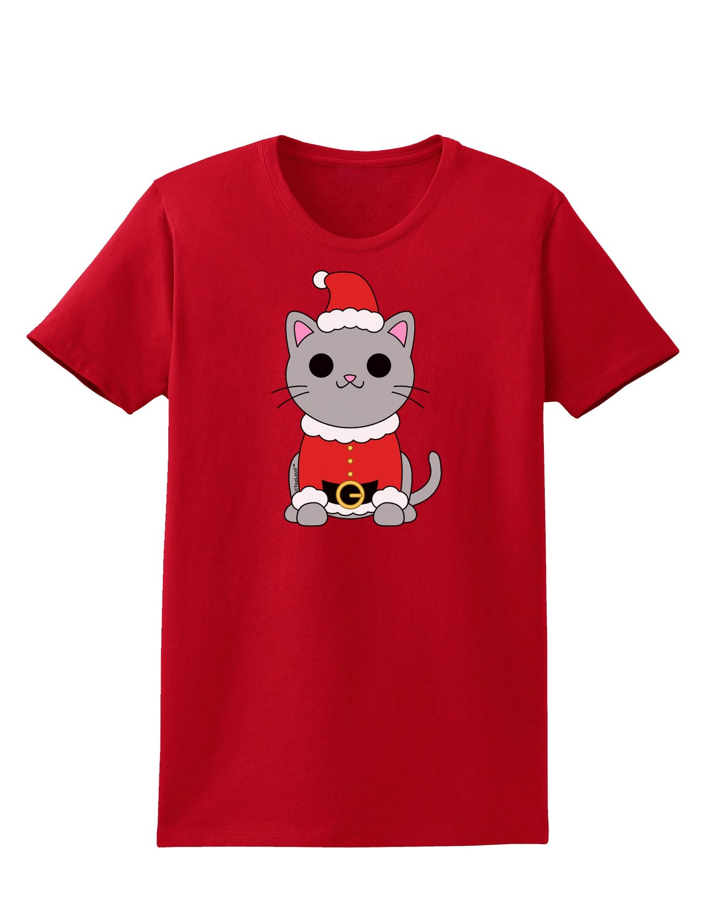 Mr. Whiskerton Santa Suit - Christmas Womens Dark T-Shirt by TooLoud-Womens T-Shirt-TooLoud-Red-X-Small-Davson Sales
