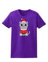 Mr. Whiskerton Santa Suit - Christmas Womens Dark T-Shirt by TooLoud-Womens T-Shirt-TooLoud-Purple-X-Small-Davson Sales