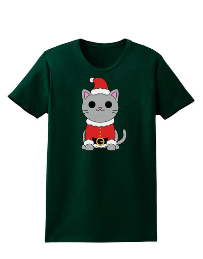 Mr. Whiskerton Santa Suit - Christmas Womens Dark T-Shirt by TooLoud-Womens T-Shirt-TooLoud-Forest-Green-Small-Davson Sales