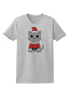 Mr. Whiskerton Santa Suit - Christmas Womens T-Shirt by TooLoud-Womens T-Shirt-TooLoud-AshGray-X-Small-Davson Sales