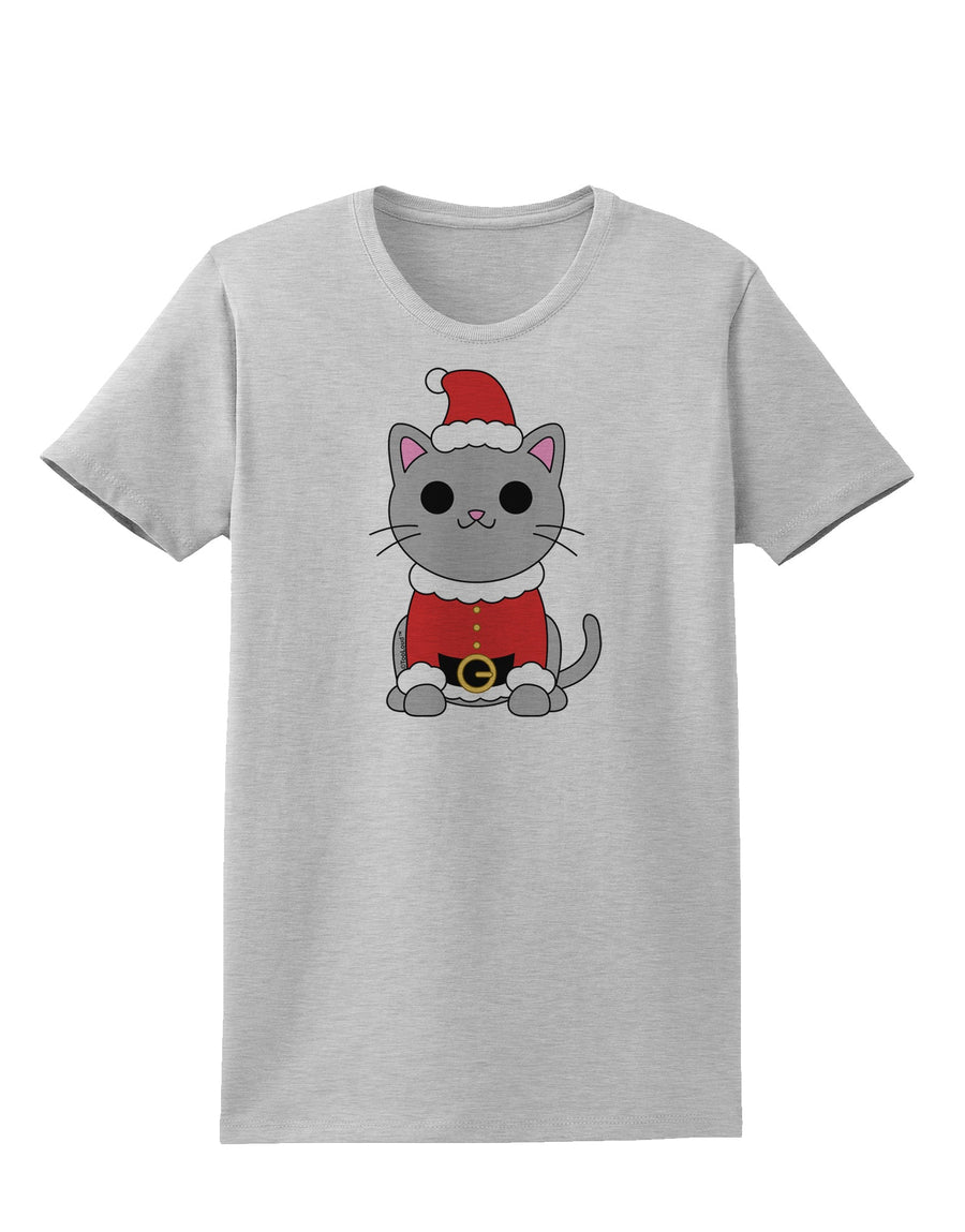 Mr. Whiskerton Santa Suit - Christmas Womens T-Shirt by TooLoud-Womens T-Shirt-TooLoud-White-X-Small-Davson Sales